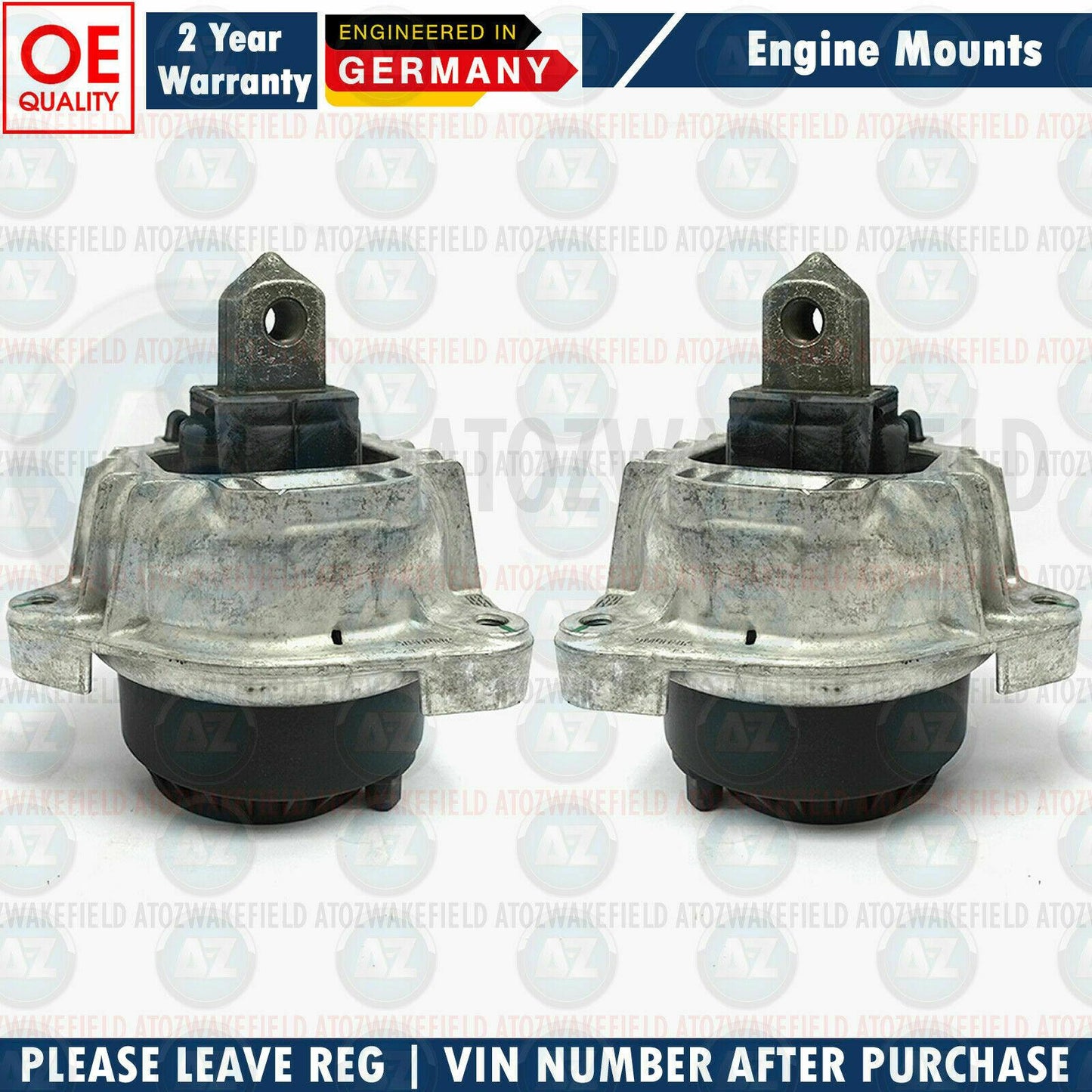 FOR BMW 550i M5 650i M6 750i 750Li ENGINE MOUNTINGS MOUNTS LEFT & RIGHT PAIR