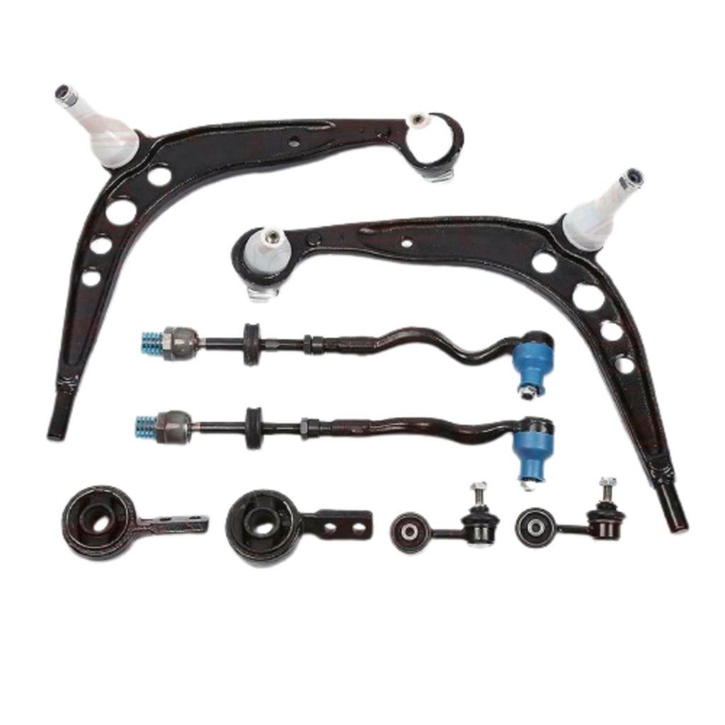 FOR BMW E36 FRONT SUSPENSION WISHBONE ARMS BUSHES DROP LINKS TRACK TIE ROD ENDS