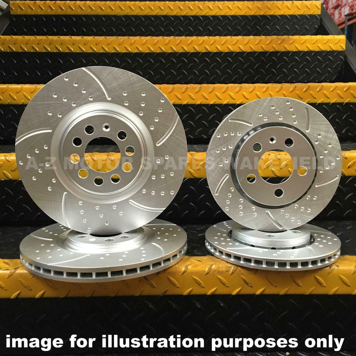FOR BMW E46 320D 320TD 320 325 CI 328 i M SPORT FRONT REAR GROOVED BRAKE DISCS