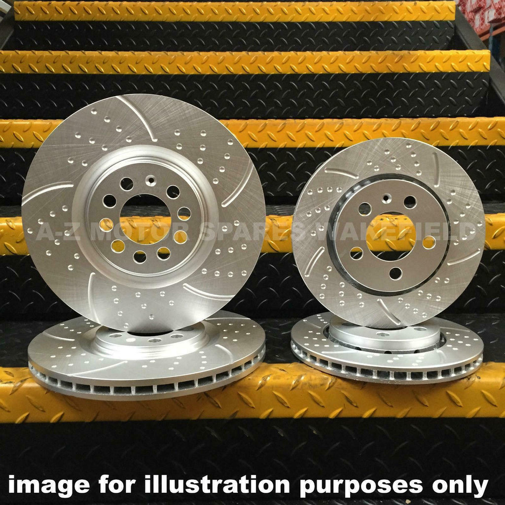 FOR BMW E46 320D 320TD 320 325 CI 328 i M SPORT FRONT REAR GROOVED BRAKE DISCS