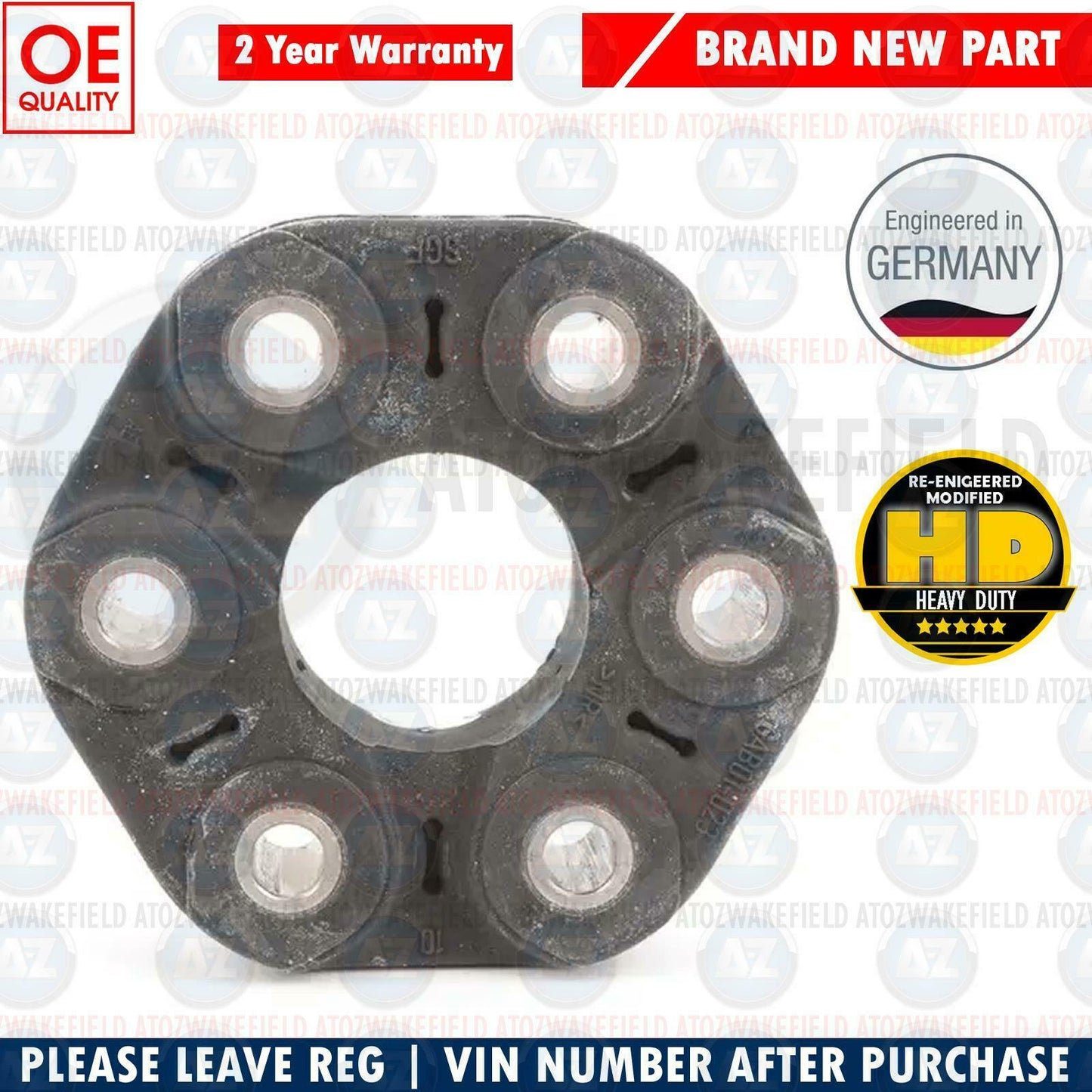 FOR BMW E60 E61 F10 F11 NEW PROP SHAFT COUPLING JOINT DISC MODIFIED 26117522027