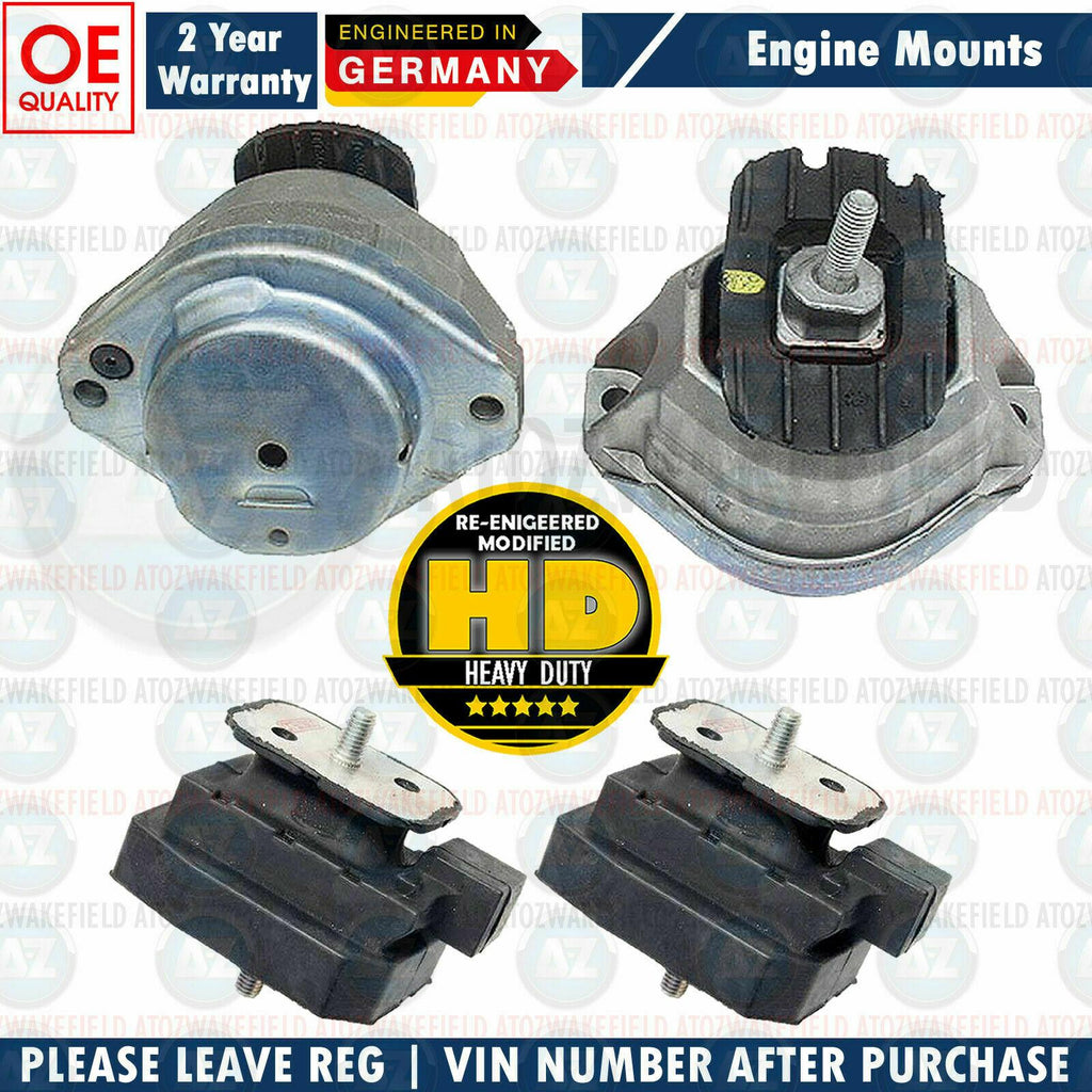 FOR BMW M5 M6 E60 E61 E63 E64 V10 GEARBOX ENGINE MOUNTINGS MOUNTS SET 2004-2010