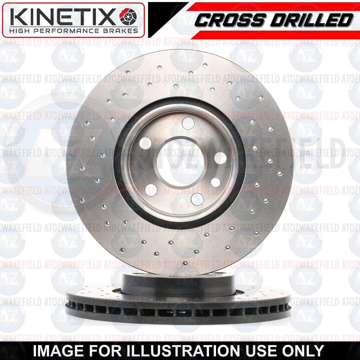 FOR BMW X2 20d 25d F39 2017- REAR CROSS DRILLED BRAKE DISCS PAIR 300mm COATED