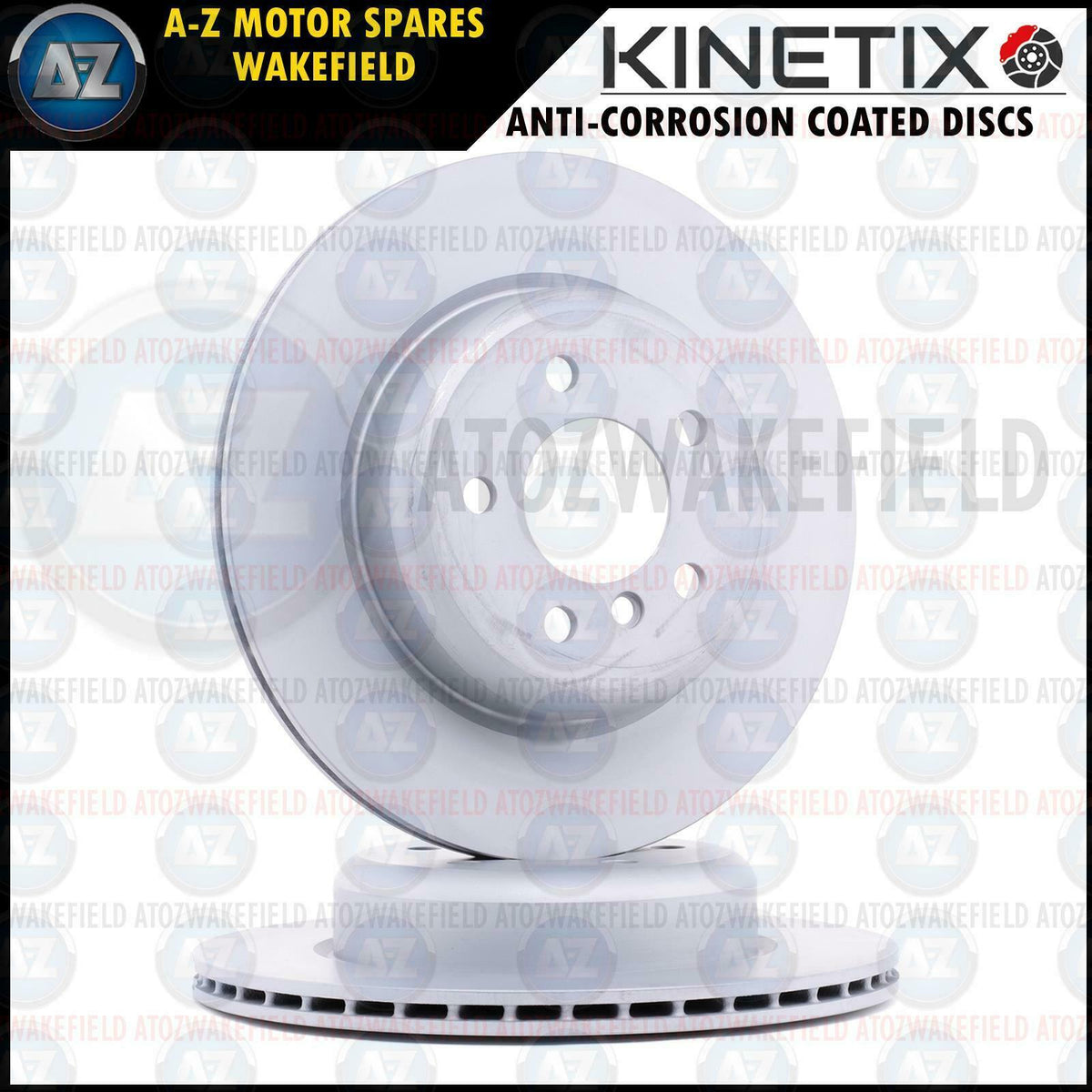 FOR BMW 5 SERIES 520d G30 G31 REAR OE QUALITY COATED BRAKE DISCS PAIR 330mm
