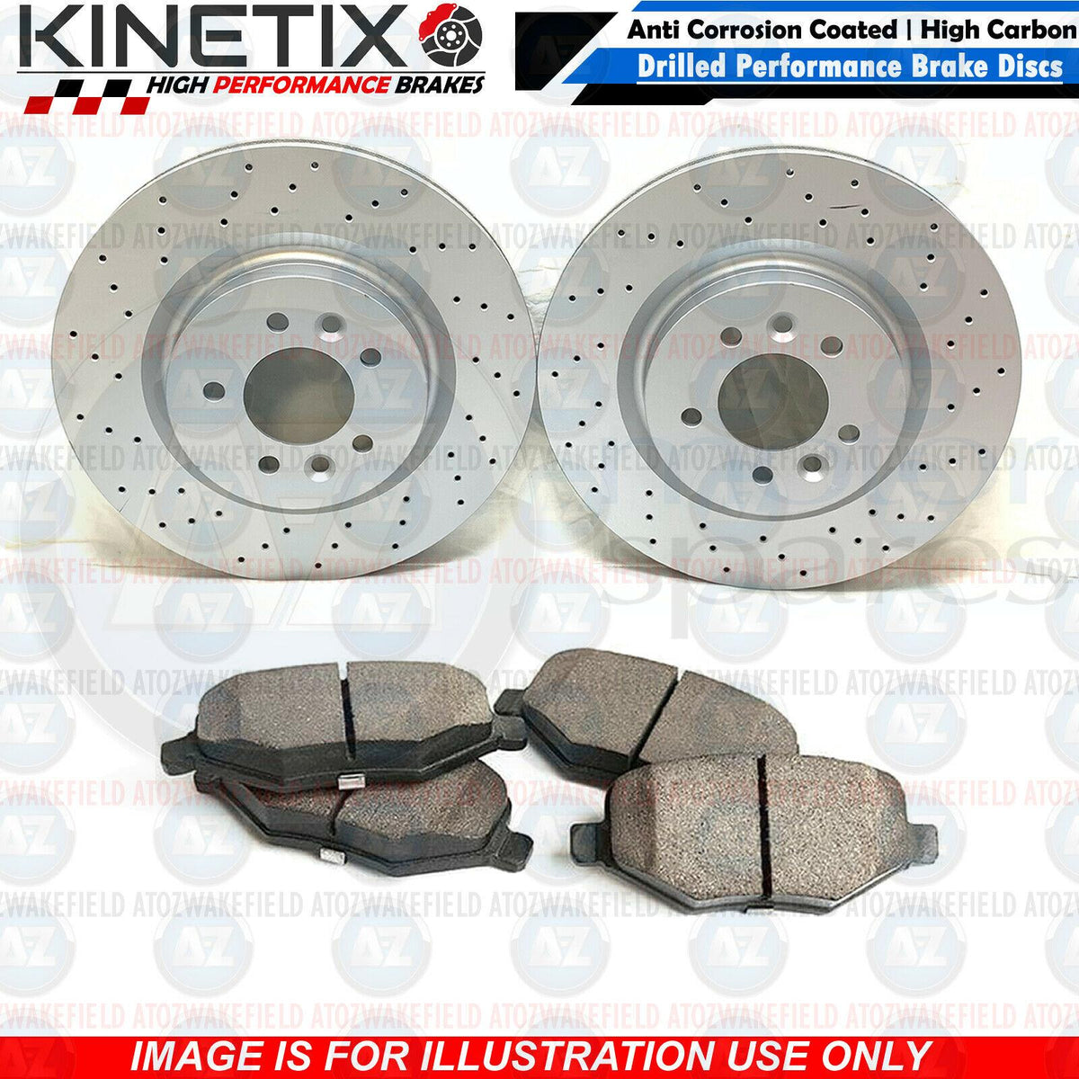 FOR BMW X5 35i F15 M SPORT FRONT CROSS DRILLED BRAKE DISCS PADS 348mm 345mm