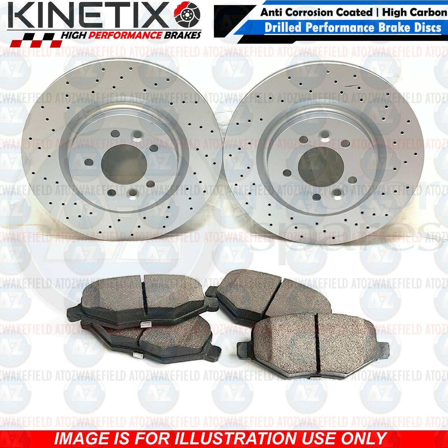 FOR BMW X5 35i F15 M SPORT FRONT CROSS DRILLED BRAKE DISCS PADS 348mm 345mm