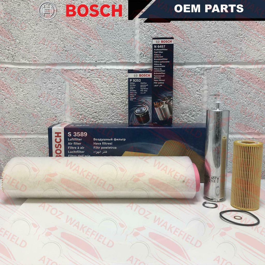 FOR BMW X5 E70 30d 35d 40d 3.0 d AIR OIL DIESEL FUEL FILTER SERVICE KIT OE BOSCH