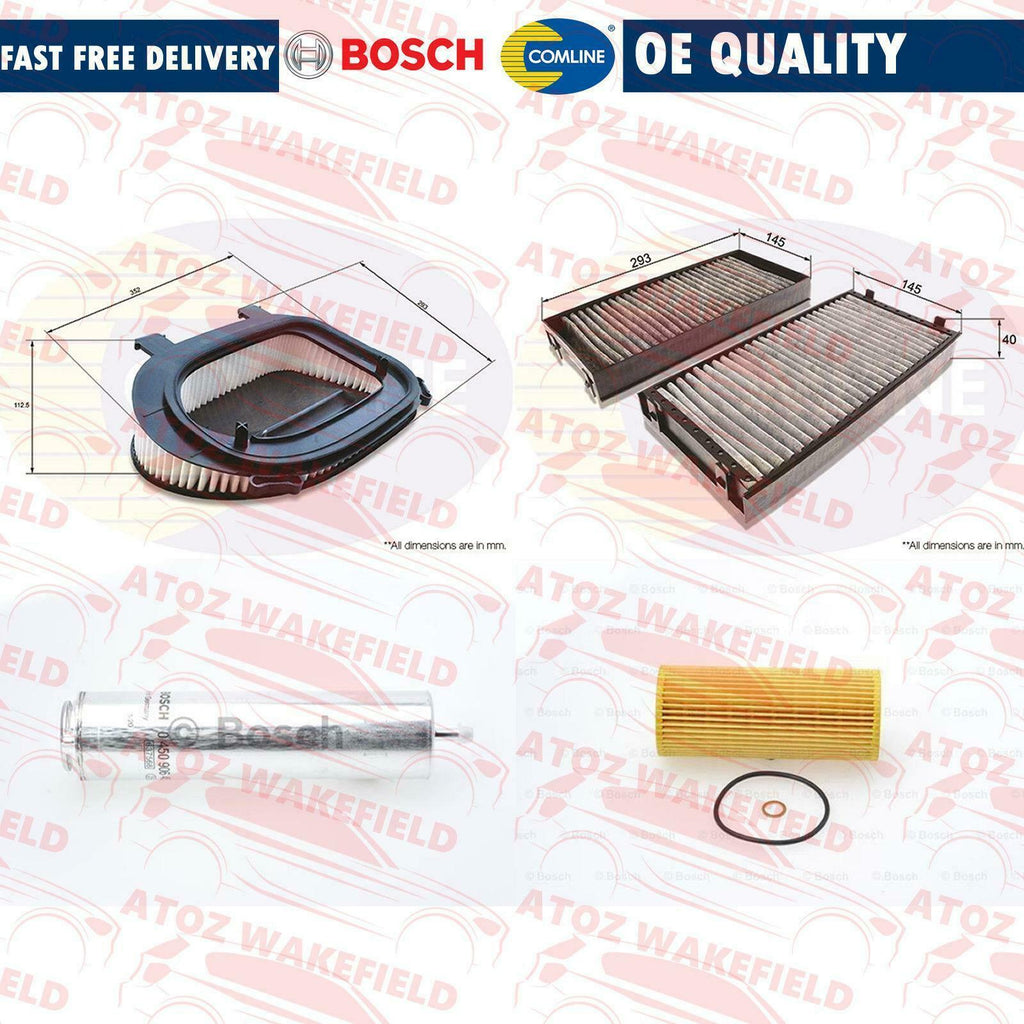 FOR BMW X5 X6 3.0d AIR OIL DIESEL FUEL CABIN POLLEN FILTERS SERVICE KIT