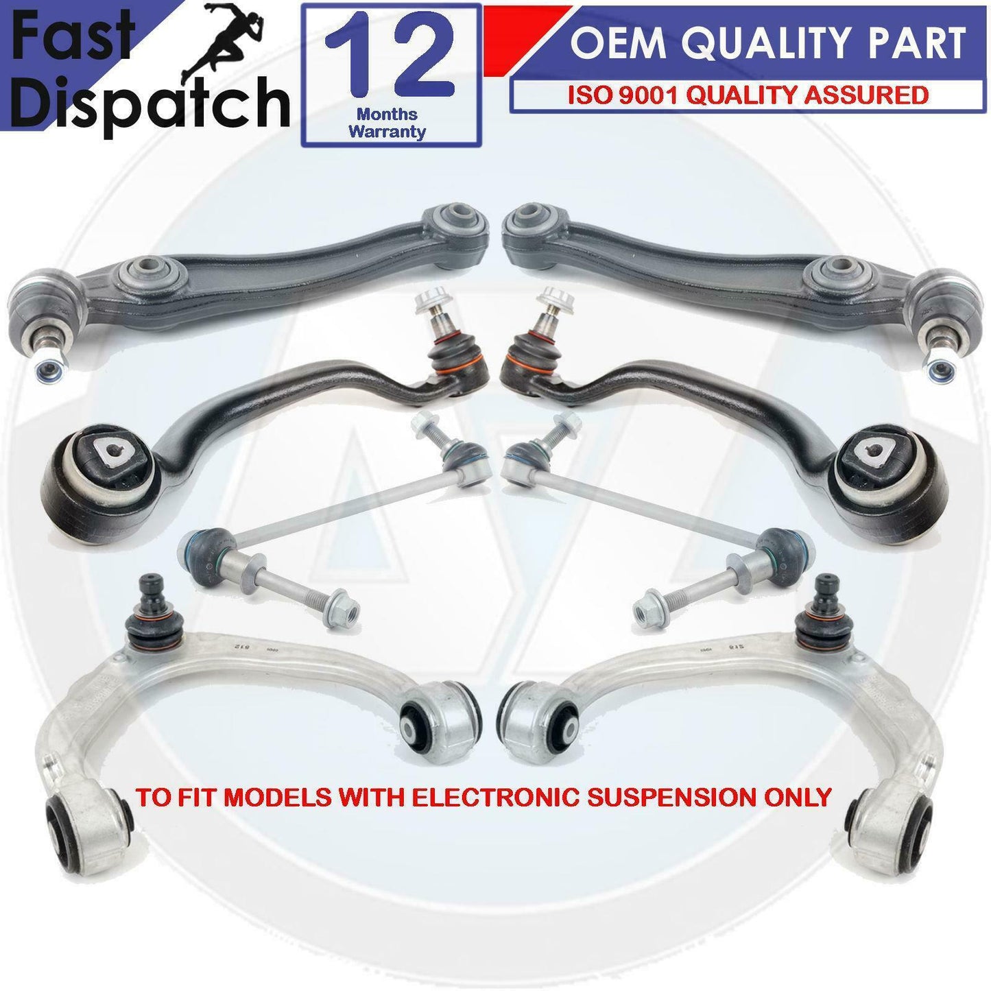 FOR BMW X5 X6 FRONT UPPER LOWER SUSPENSION WISHBONE CONTROL ARMS STABLISER LINKS
