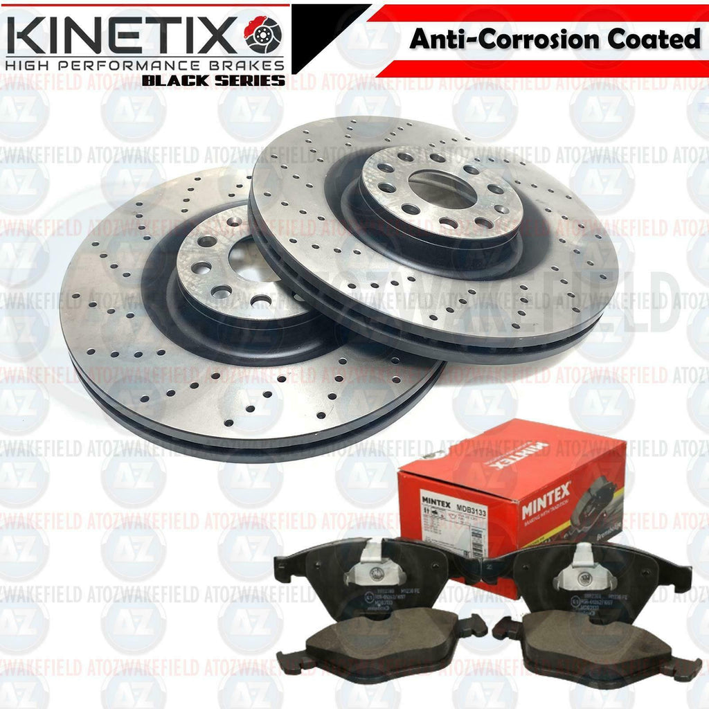 FOR BMW Z4 35i 35is REAR CROSS DRILLED PERFORMANCE BRAKE DISCS PADS 324mm