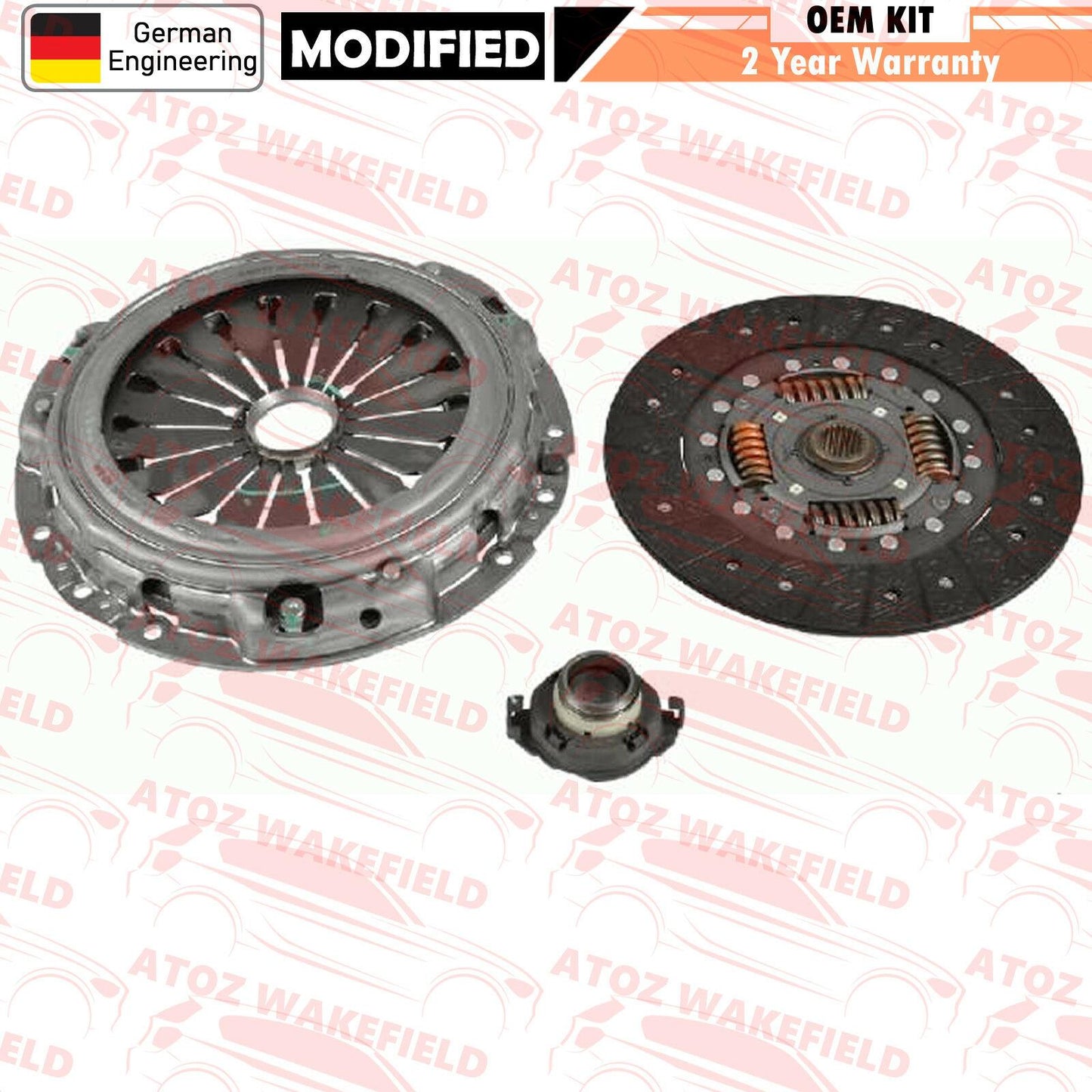 FOR DUCATO RELAY 2.8 HDi JTD PREMIUM OE QUALITY CLUTCH KIT RELEASE BEARING 3PC