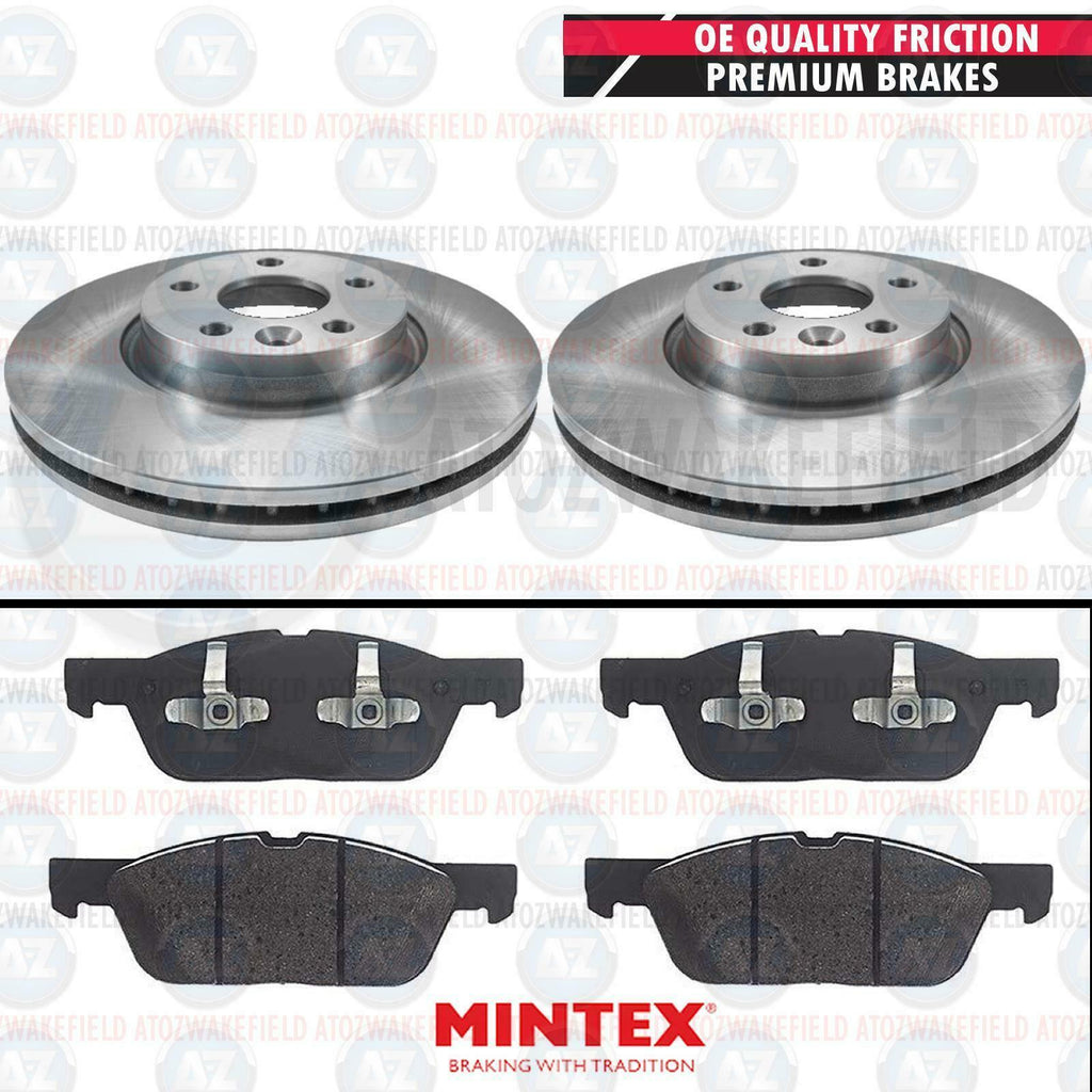FOR FORD EDGE 2.0 TDCi 2015-2018 FRONT BRAKE DISCS MINTEX PADS SET 316mm