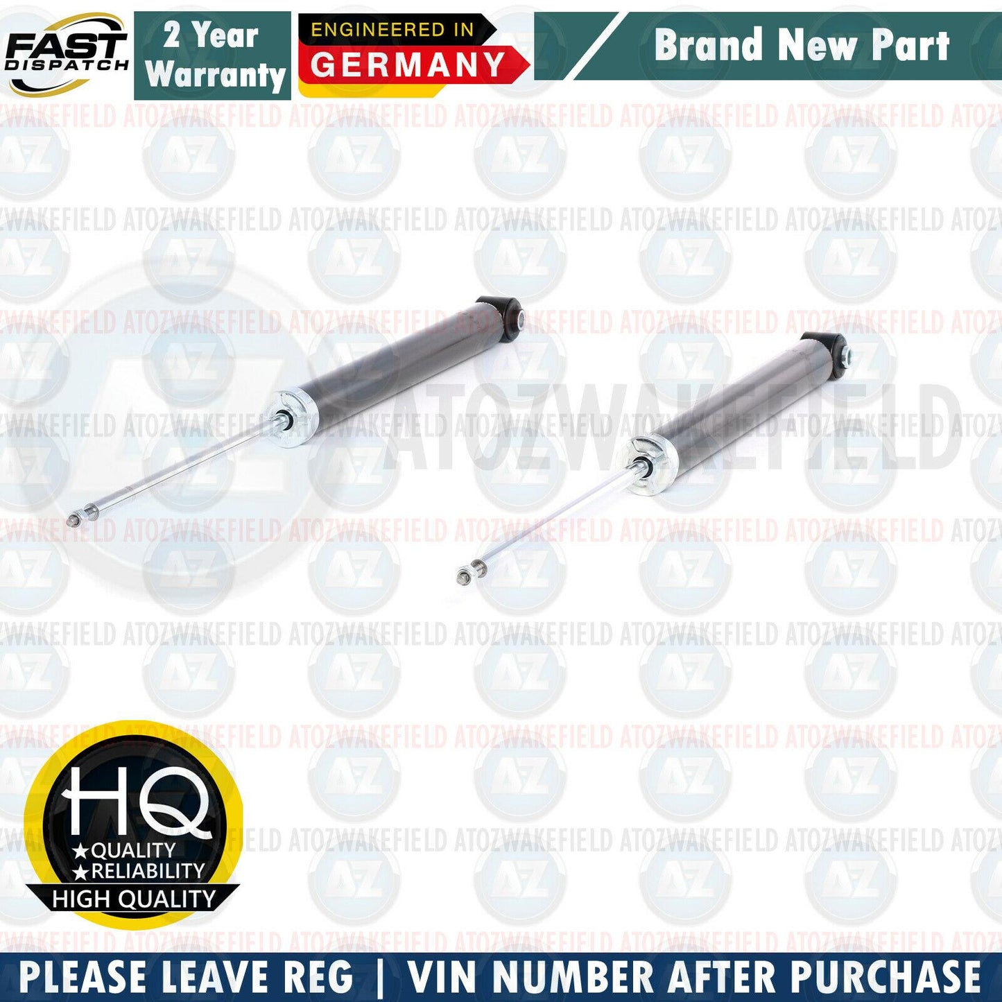 FOR FORD FIESTA MK5 2003-2008 REAR AXLE SHOCKERS SHOCK ABSORBERS PAIR BRAND NEW