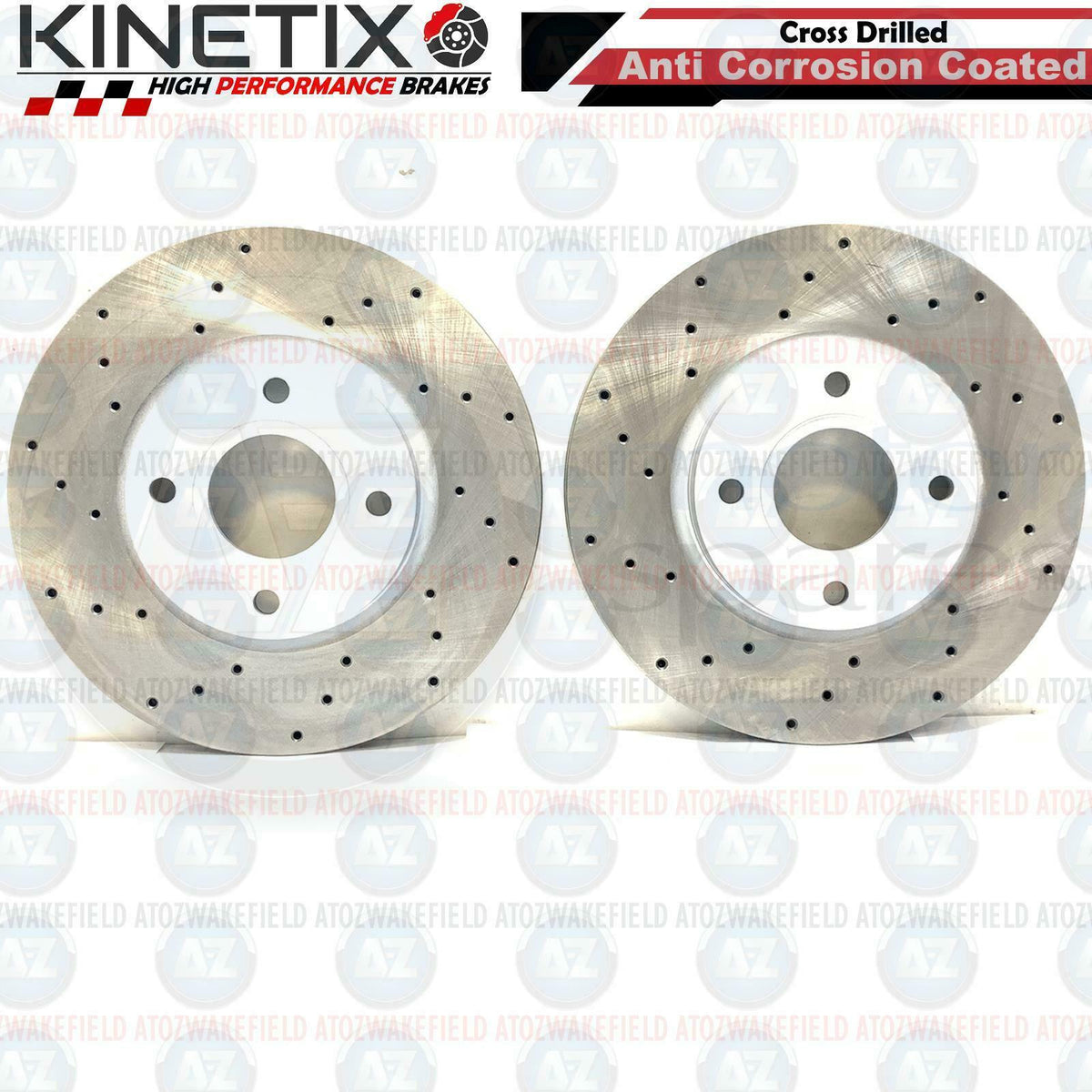 FOR FORD FIESTA MK7 ST180 ST200 FRONT DRILLED PERFORMANCE BRAKE DISCS PADS 278mm