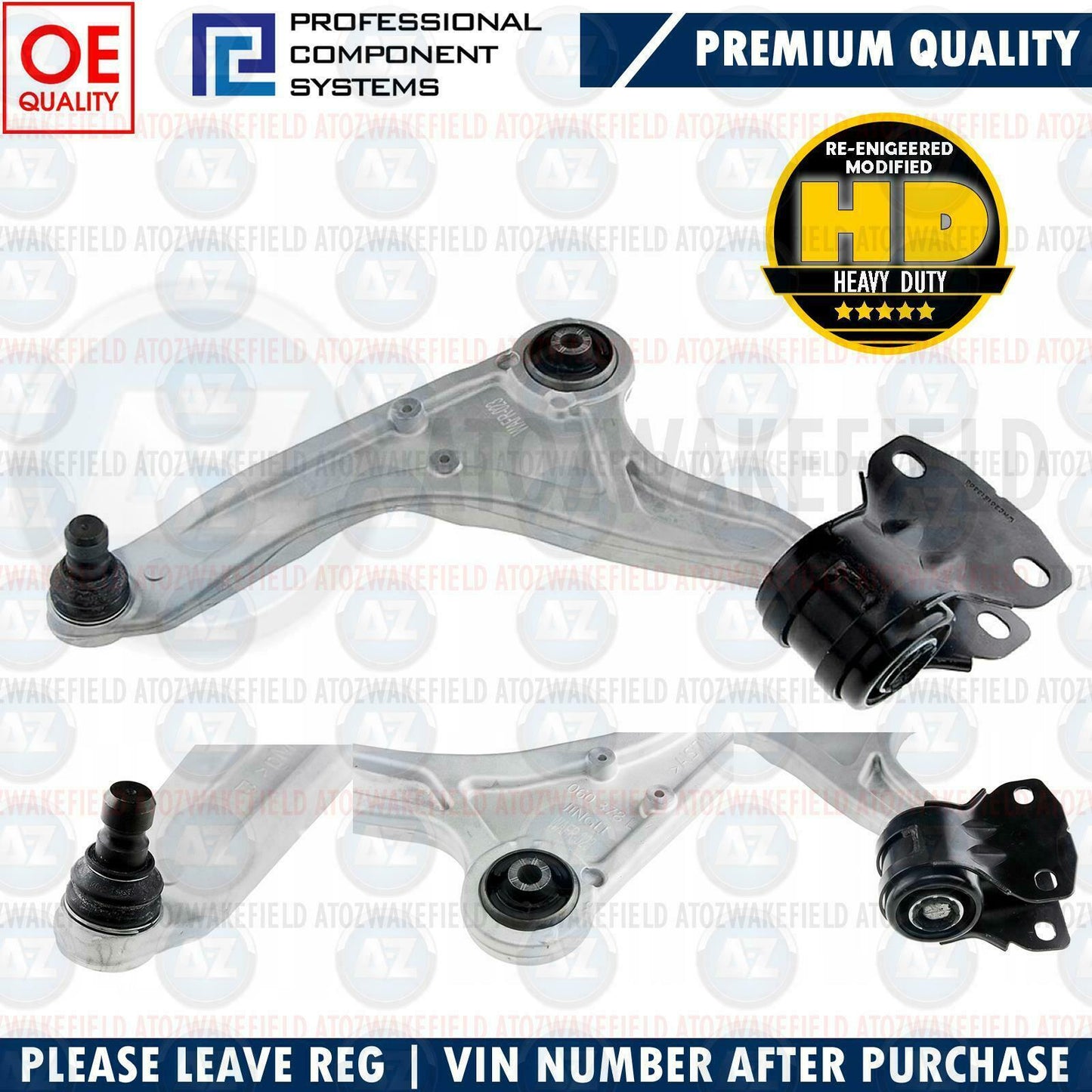 FOR FORD MONDEO 2014- MK5 FRONT LOWER LEFT SUSPENSION WISHBONE ARM + BOLTS KIT
