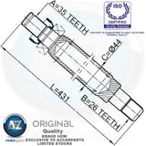 FOR FORD MONDEO RIGHT INTERMEDIATE DRIVE SHAFT WITH BEARING 2.0 TDCi Di TDDi NEW
