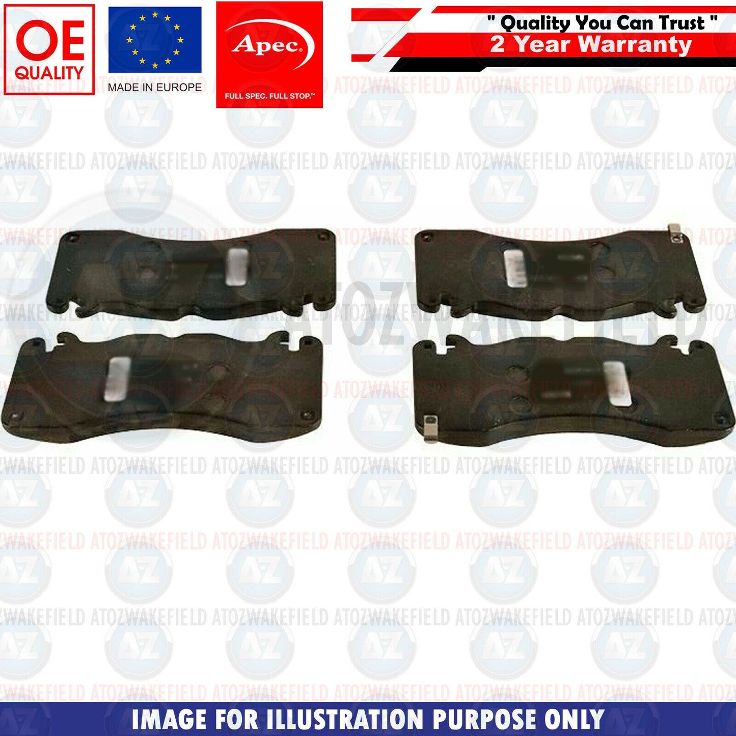 FOR FORD MUSTANG 2015- FRONT PREMIUM OE QUALITY APEC BRAKE PADS SET BRAND NEW