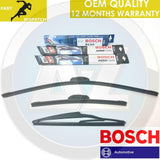FOR HONDA CIVIC 2.0 TYPE R EP3 FRONT BOSCH AERO FLAT BLADE REAR PLASTIC WIPERS