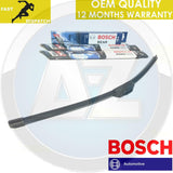 FOR HONDA CIVIC 2.0 TYPE R EP3 FRONT BOSCH AERO FLAT BLADE REAR PLASTIC WIPERS
