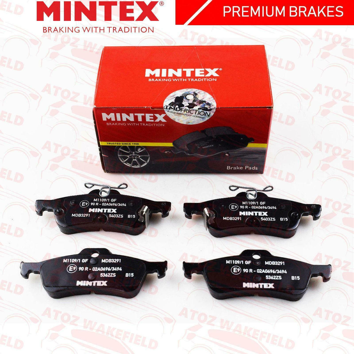 FOR HONDA CIVIC TYPE R FK2 CROSS DRILLED REAR BRAKE DISCS MINTEX PADS 296mm