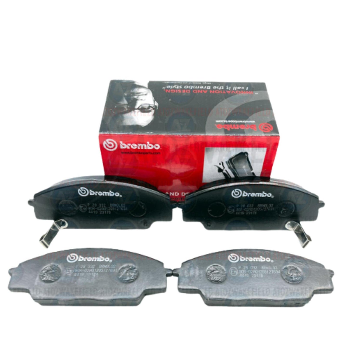 FOR HONDA CIVIC TYPE R 2.0 EP3 FRONT BREMBO BRAKE PADS JDM TYPE-R 2001-2006