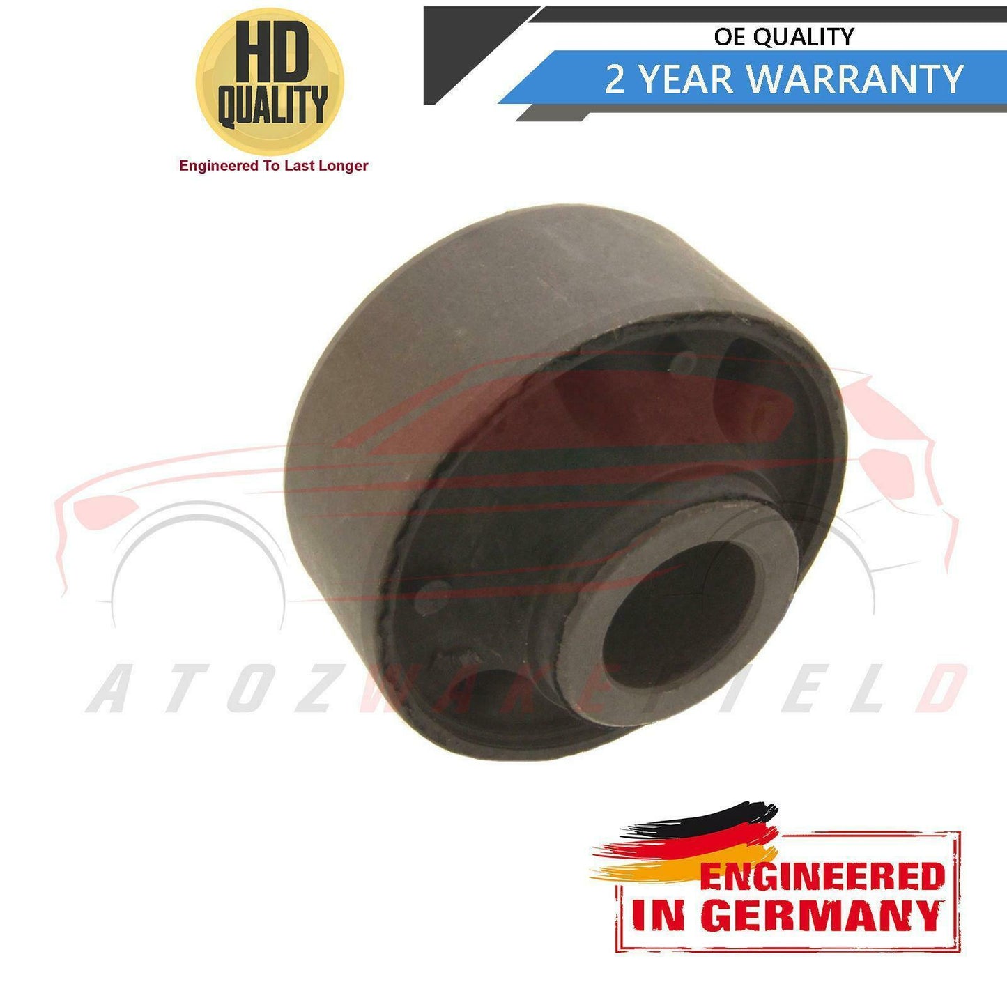 FOR HONDA JAZZ 1.2 1.4 02-08 FRONT LOWER WISHBONE SUSPENSION ARM REAR BUSHES X2