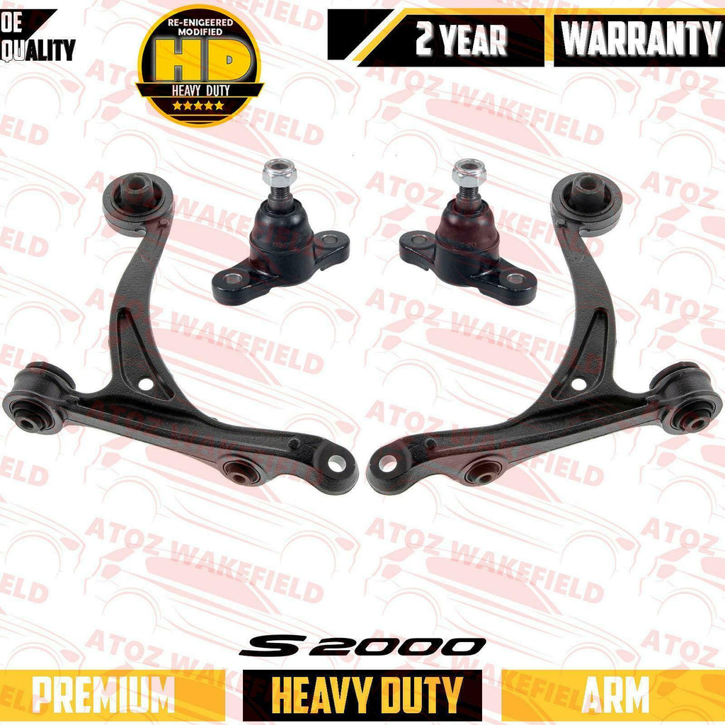 FOR HONDA S2000 FRONT LOWER SUSPENSION WISHBONE CONTROL ARMS BALL JOINTS LH RH