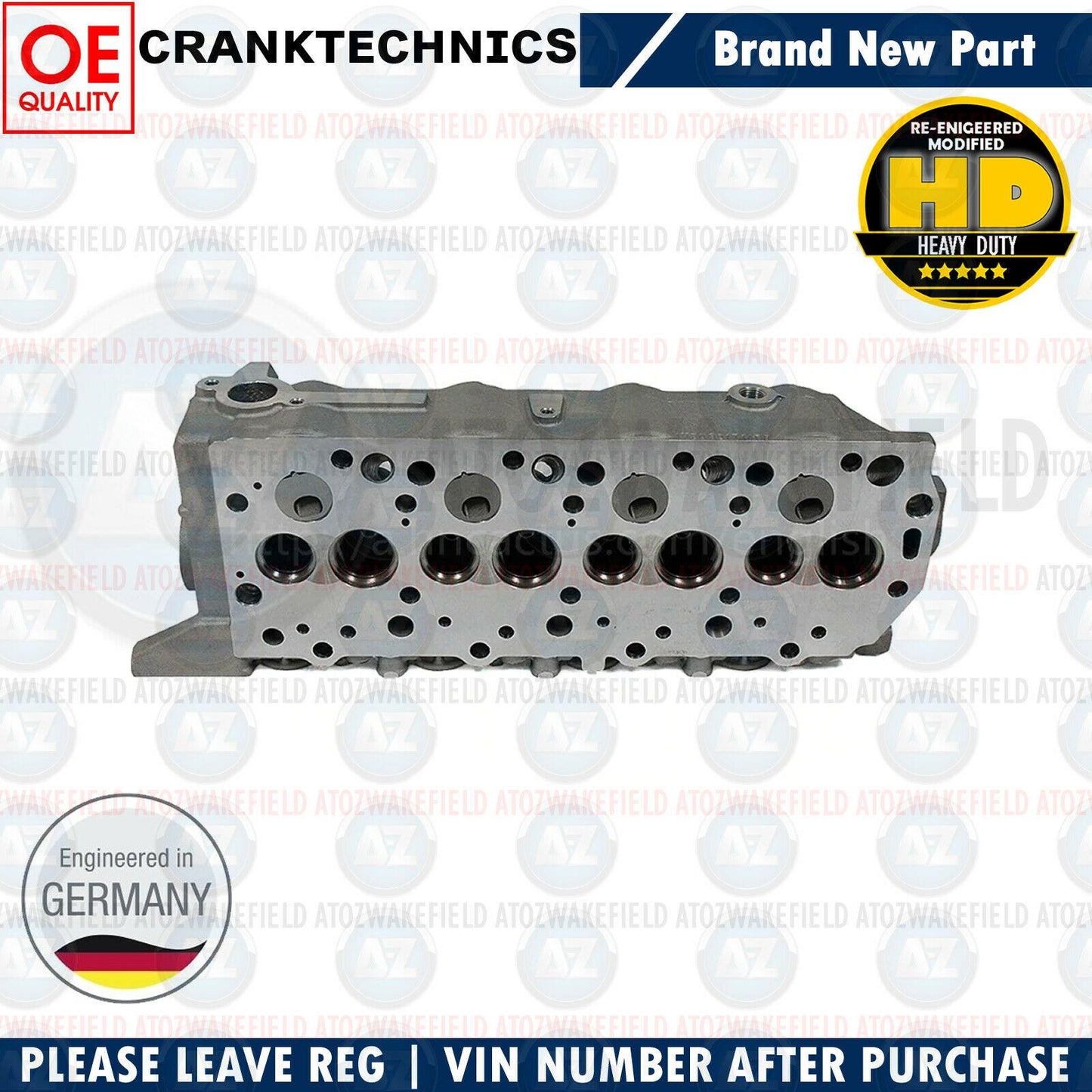 ENGINE CYLINDER HEAD BARE FOR MITSUBISHI L200 K74/SHOGUN SPORT K94 2.5TD 1/96>
