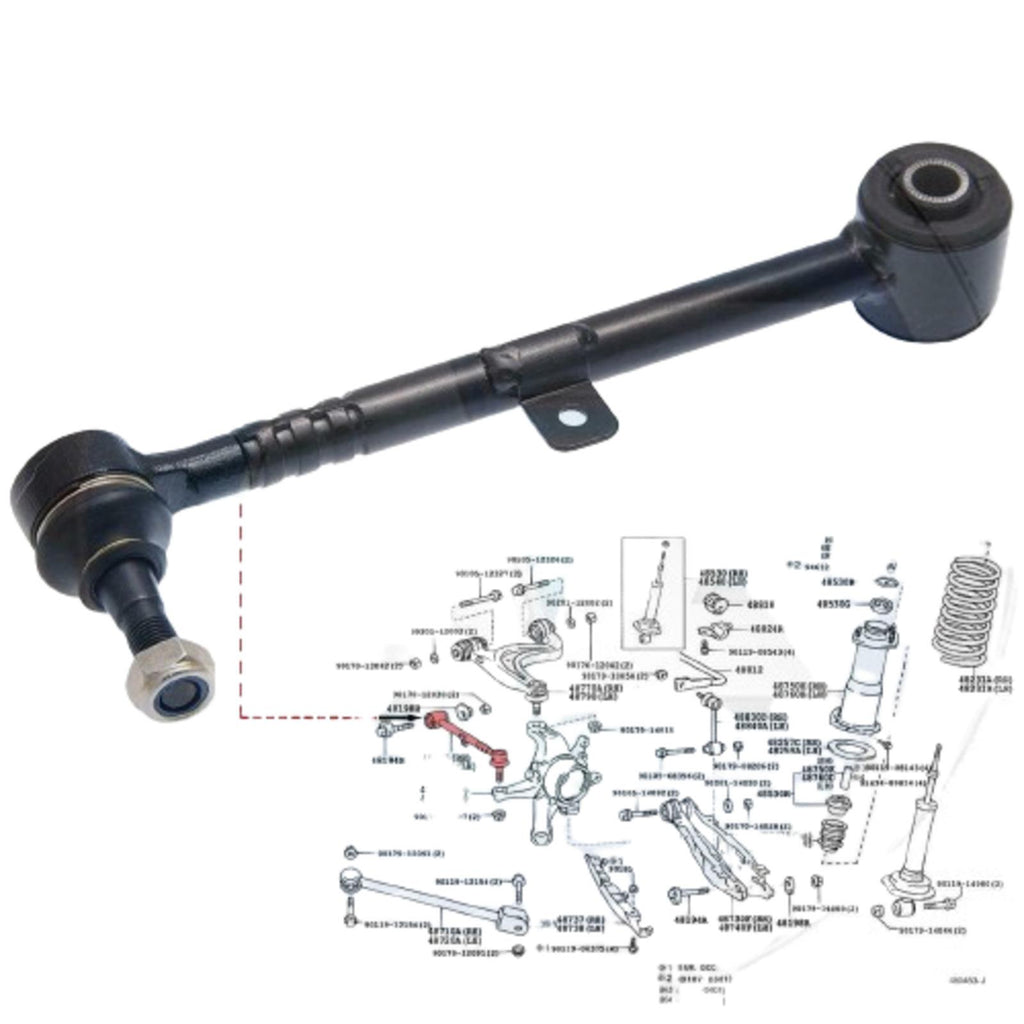 FOR IS200 IS300 REAR LATERAL UPPER TRACK CONTROL LINK ROD ARM BALL JOINT BUSH