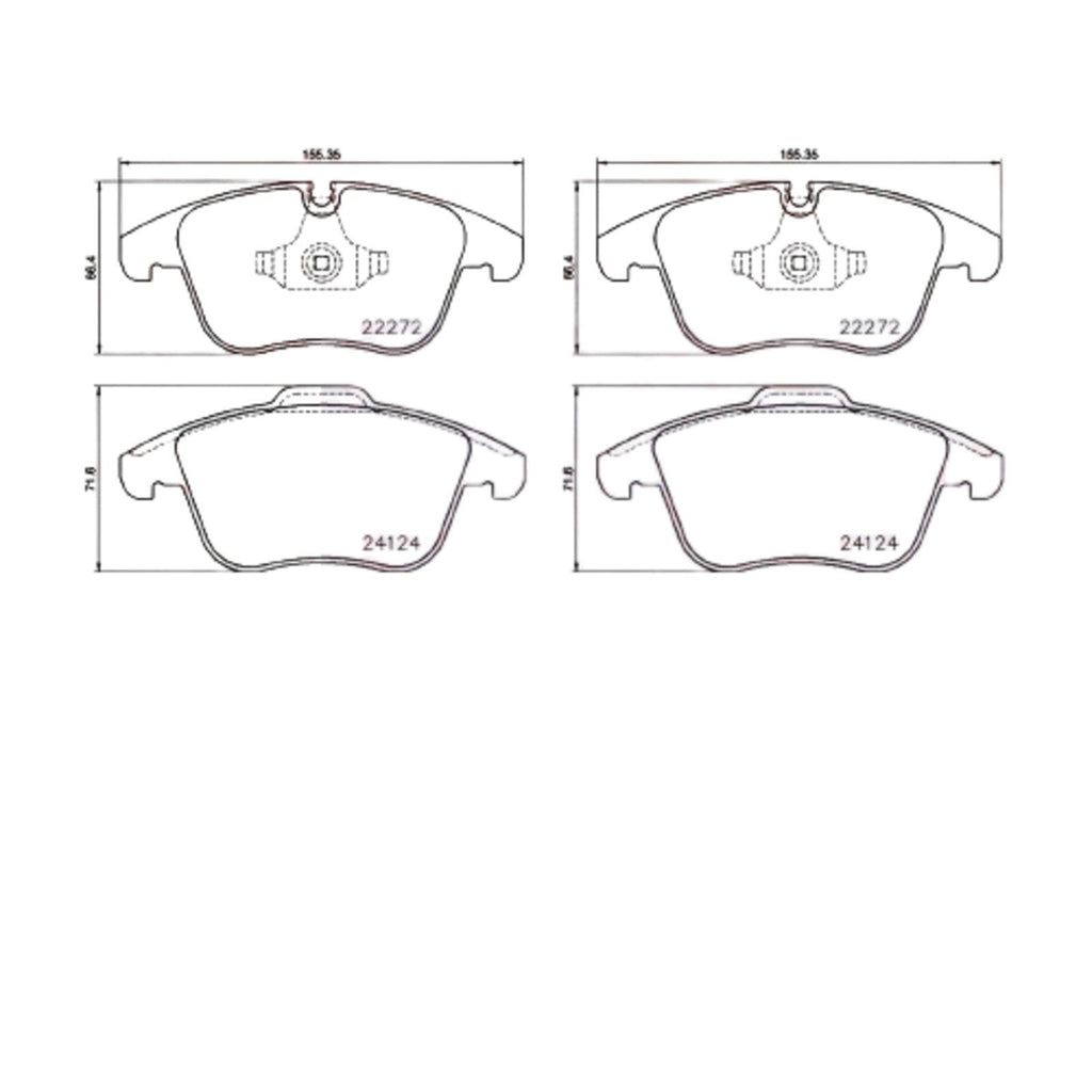 FOR JAGUAR XE 2.0d 2.0 FRONT PREMIUM QUALITY MINTEX BRAKE PADS SET 03/2015-