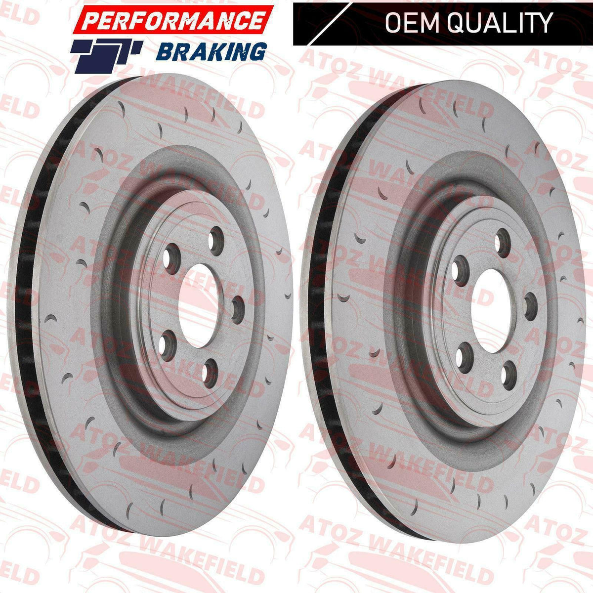 FOR JAGUAR XKR XKR-S 5.0 V8 FRONT BRAKE DISCS MINTEX PADS 400mm (ALCON SETUP)