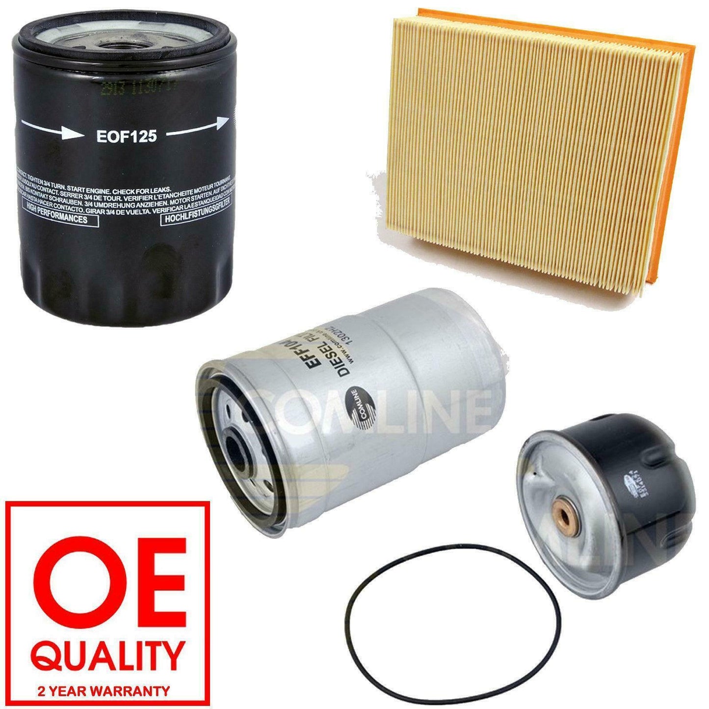 FOR LAND ROVER DEFENDER & DISCOVERY 2 TD5 SERVICE KIT AIR OIL FUEL DIESEL FILTER