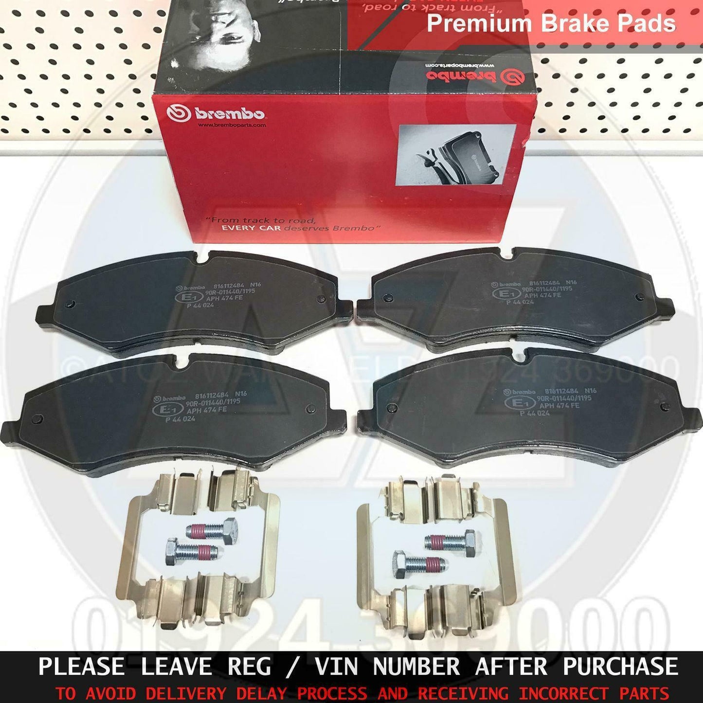 FOR LAND ROVER DISCOVERY 4 RANGE ROVER SPORT FRONT BREMBO BRAKE PADS TRW LUCAS