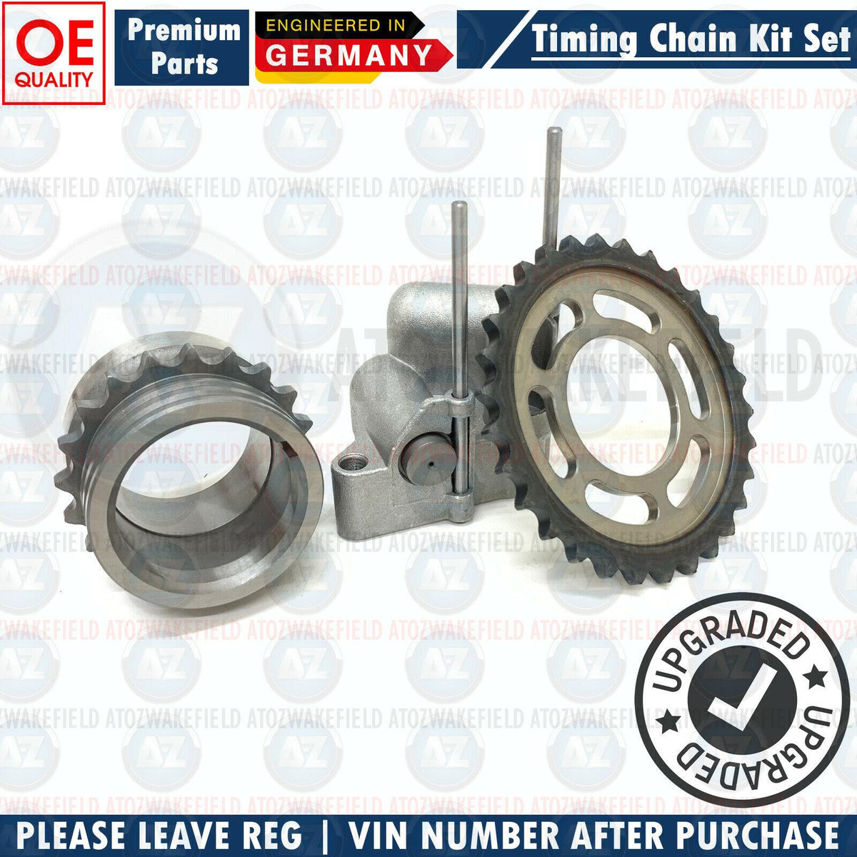 FOR LAND ROVER FREELANDER 2.0 Td4 (204D3) 01-06 UPPER LOWER TIMING CHAIN KIT