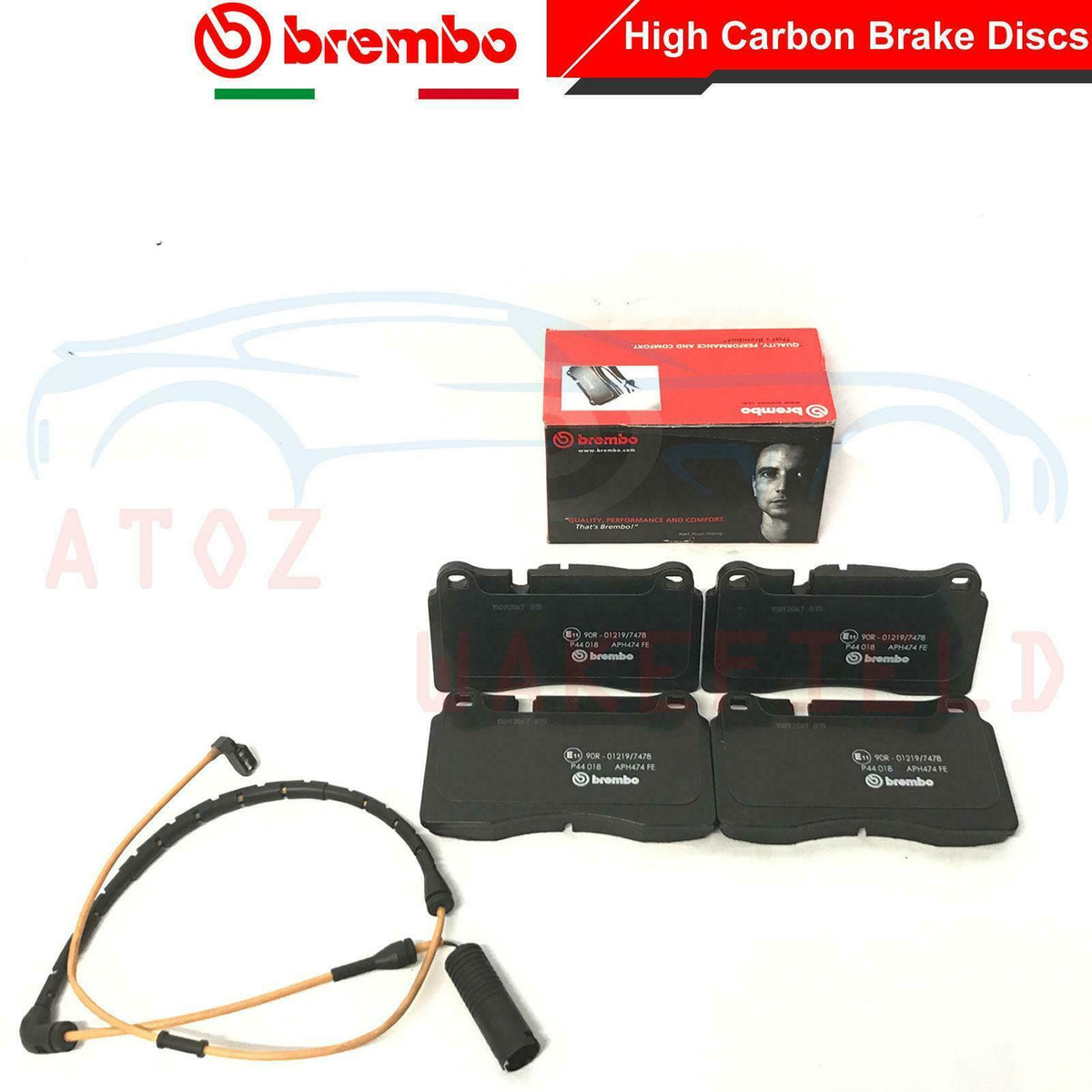 FOR LAND ROVER RANGE ROVER SPORT FRONT BREMBO BRAKE DISCS PADS SENSOR 360mm