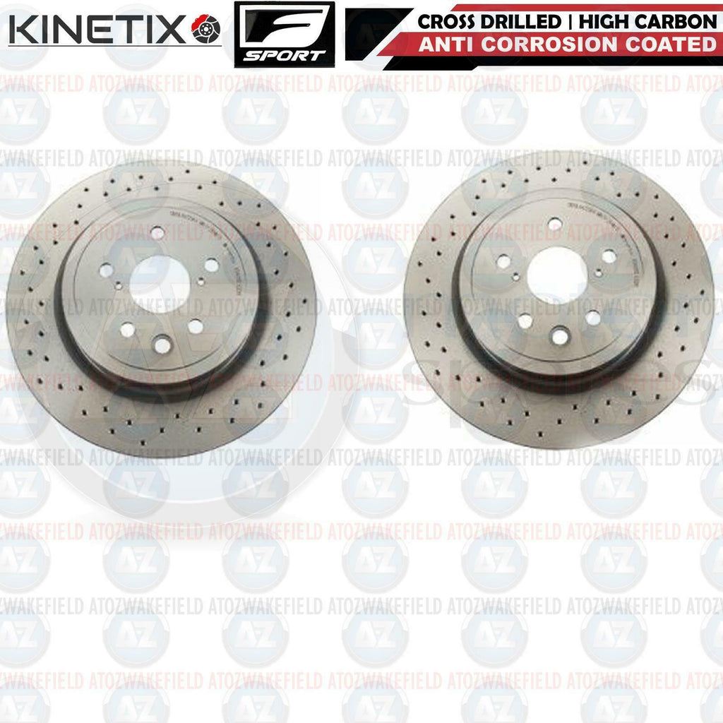 FOR LEXUS IS F IS-F 07-13 FRONT PREMIUM SPORT DRILLED BRAKE DISCS SET 360mm