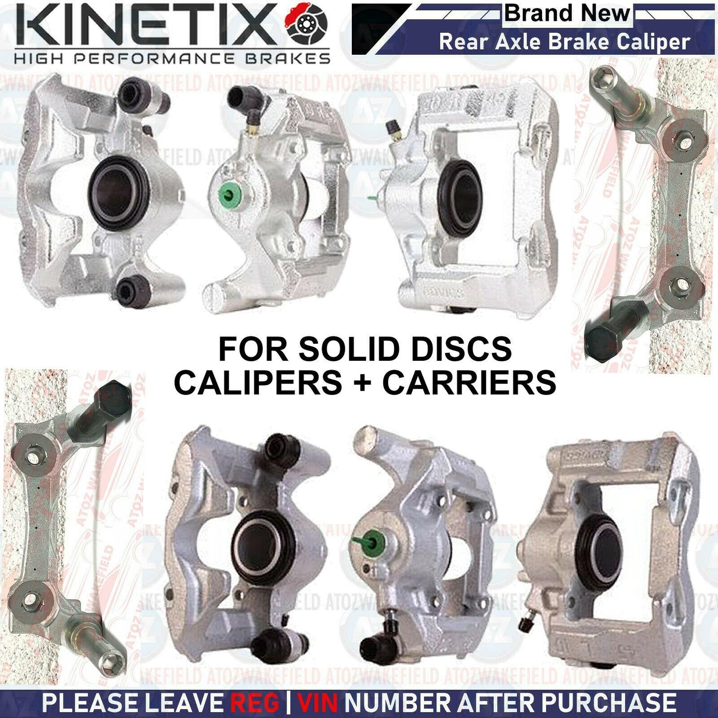 FOR LEXUS IS200D IS220D IS250 REAR HAND BRAKE CALIPERS AND CARRIERS SOLID DISCS