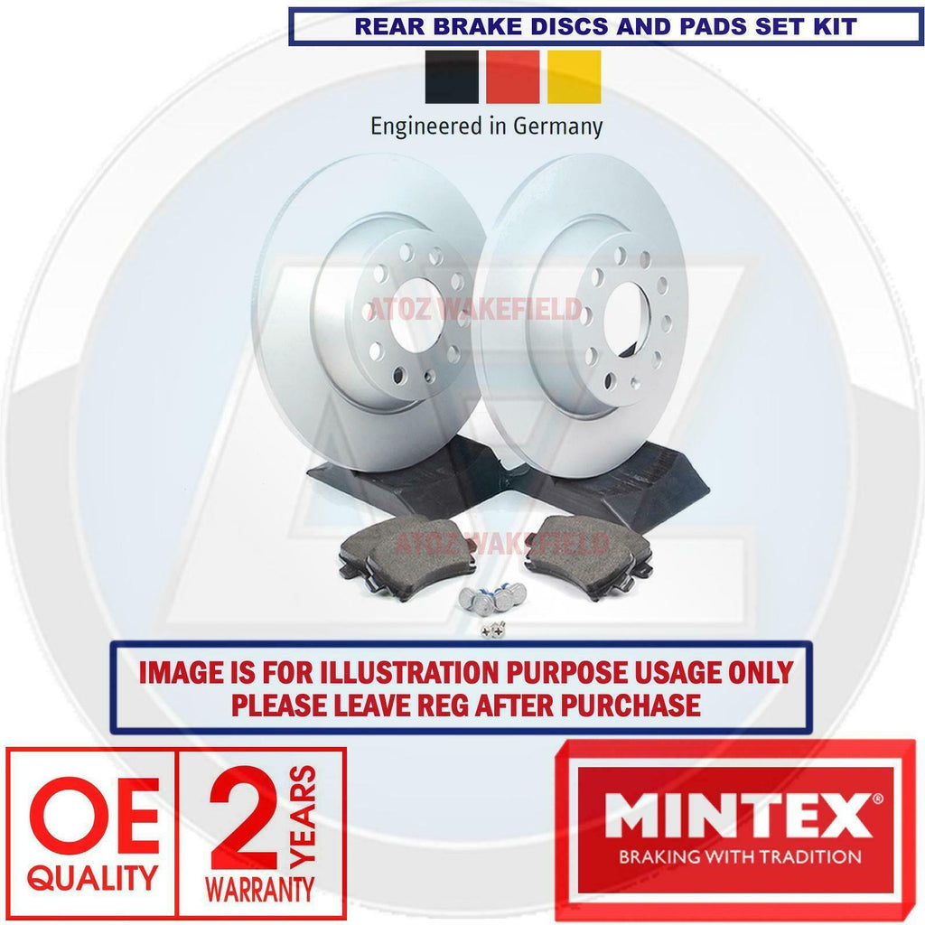 FOR LEXUS RX300 RX350 RX400 REAR TEXTAR SOLID BRAKE DISCS MINTEX BRAKE PADS SET