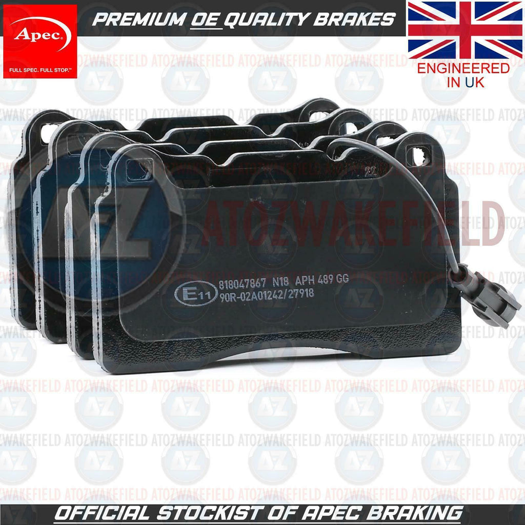 FOR MASERATI GHIBLI 2013- FRONT PREMIUM APEC BRAKE PADS WIRE SENSOR (BREMBO)