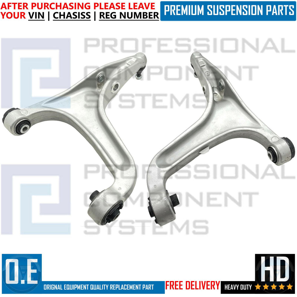 FOR MASERATI GHIBLI QUATTROPORTE FRONT LOWER BOTTOM SUSPENSION WISHBONES ARMS X2