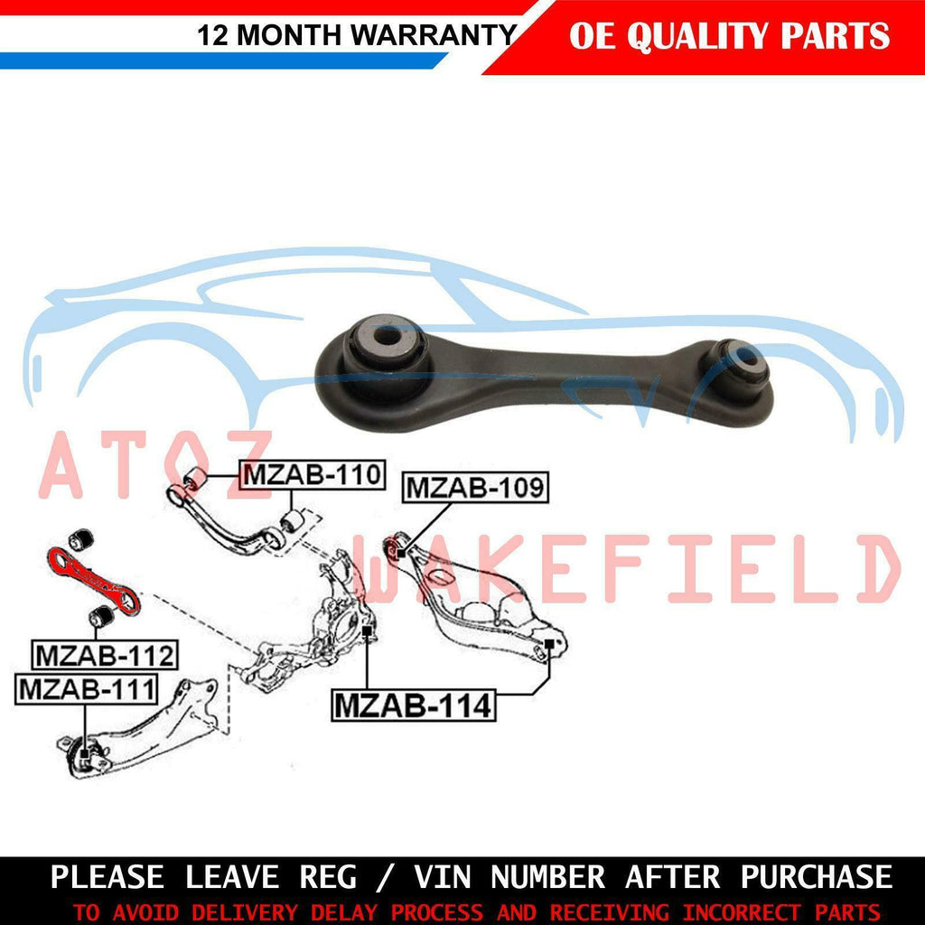 FOR MAZDA 6 GH GJ 2007- REAR AXLE TRANSVERSE TRACK CONTROL ARM BUSHES GS1D28500A