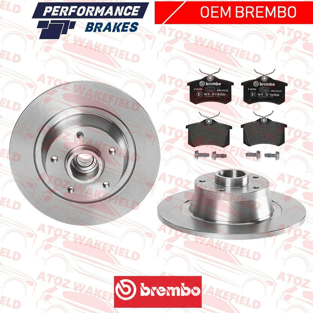 FOR MEGANE SPORT MK3 RS265 RS275 REAR BREMBO BRAKE DISCS PADS ABS BEARING SENSOR