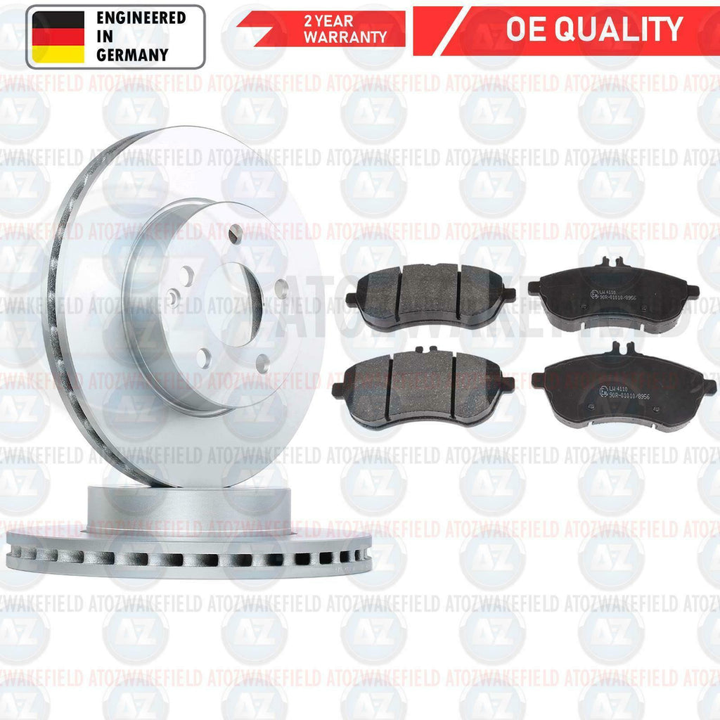 FOR MERCEDES C CLASS C220 FRONT OE QUALITY PLATINUM BRAKE DISCS PADS 295mm