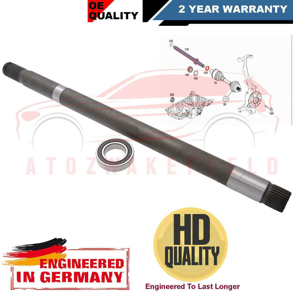 FOR MERCEDES C CLASS W204 S204 4-MATIC FRONT LEFT DRIVE SHAFT & BEARING NEW