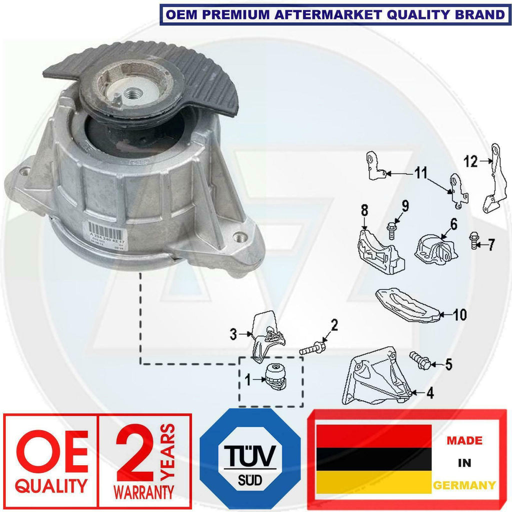 FOR MERCEDES C E CLASS W204 W212 1 FRONT LEFT RIGHT HYDRO ENGINE MOUNTING MOUNT