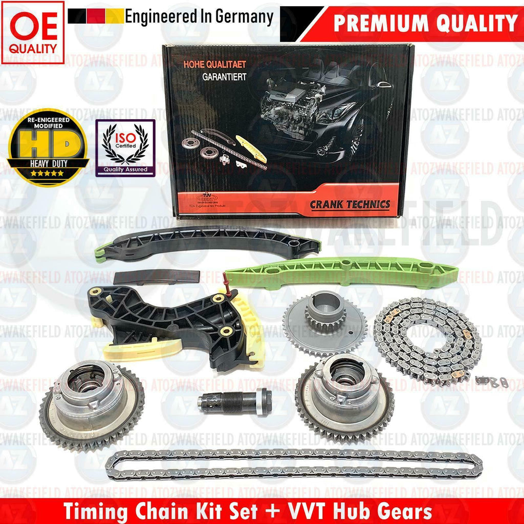 FOR MERCEDES C180 C200 E200 E250 SLK 250 M271 TIMING CHAIN KIT & VVT CAM GEAR
