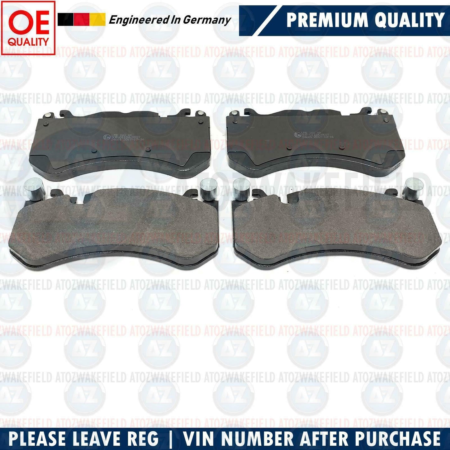 FOR MERCEDES C63 CLS63 CLS600 E63 ML63 AMG FRONT BRAKE PAD PADS WITH WEAR WIRES
