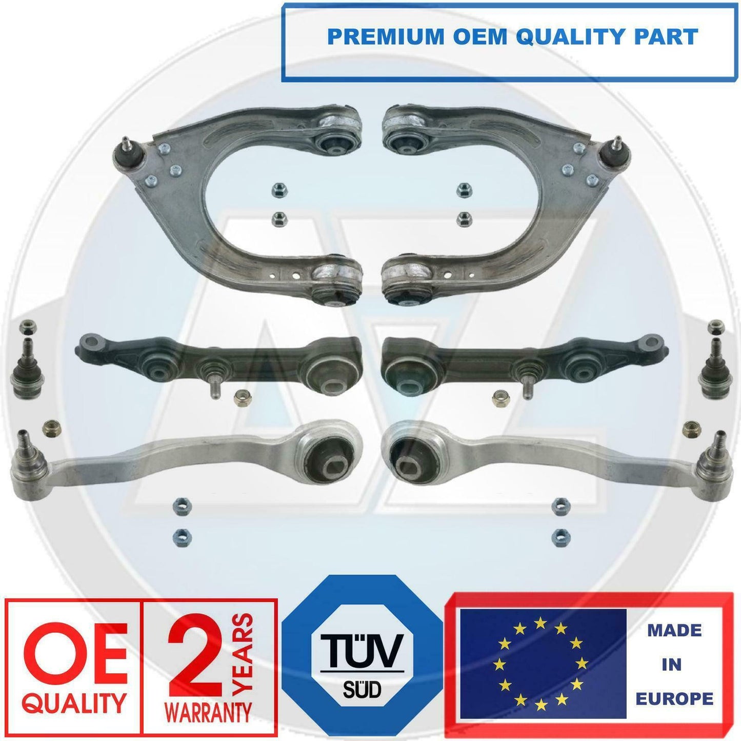 FOR MERCEDES CLS E CLASS FRONT AXLE SUSPENSION WISHBONE TRACK CONTROL ARM KIT