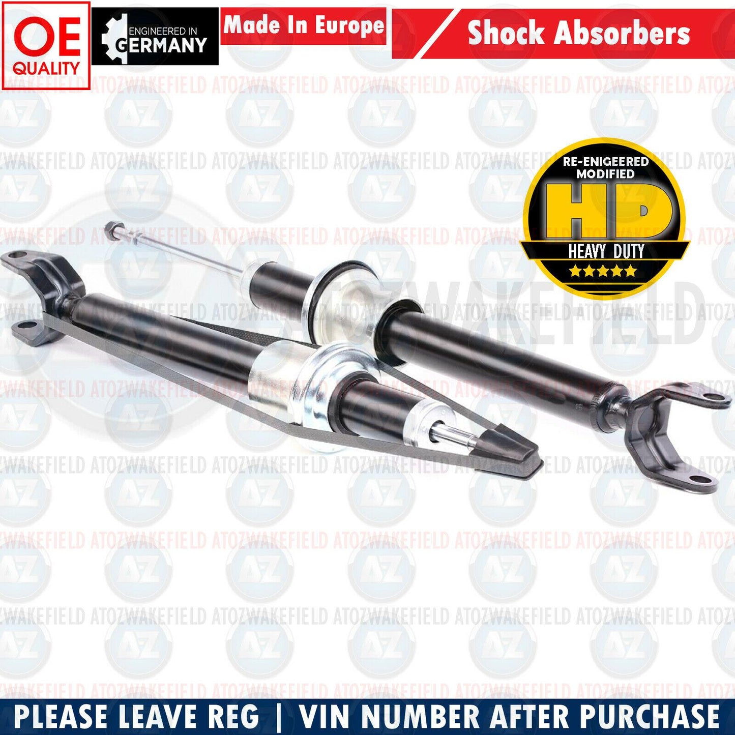 FOR MERCEDES E-CLASS W211 S211 FRONT AXLE SHOCKERS SHOCK ABSORBERS PAIR