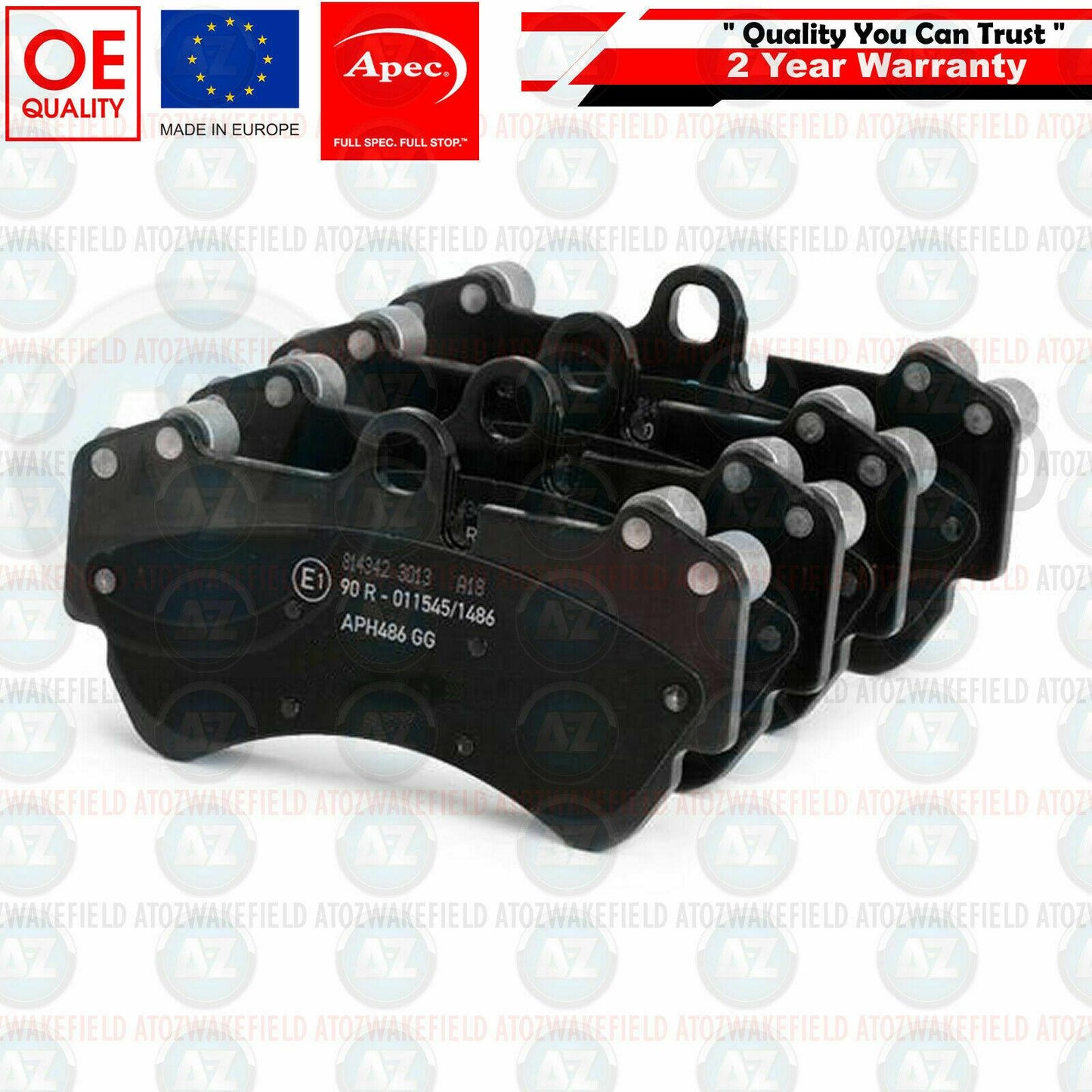 FOR MERCEDES G WAGON W463 G65 AMG / G63 AMG APEC FRONT BRAKE PADS SET 2012-